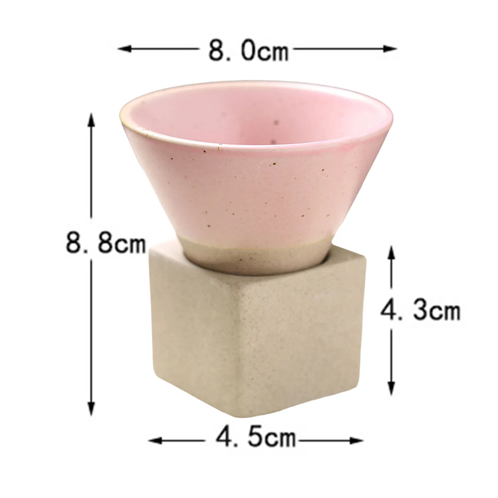 크리에이티브 레트로 세라믹 커피잔 터키 머그컵 100ml 일본식 차컵 라떼 도자기컵 가정용 깔때기 모양 세라믹 머그컵