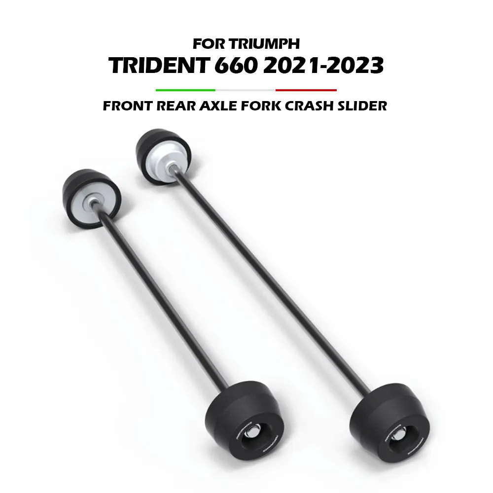 

Motorcycle Rear Front Axle Fork Crash Slider For TRIUMPH Trident 660 2021 2022 2023 Wheel Crash Slider Protector Parts