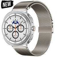 Parachute Buckle Band for Samsung Galaxy Watch 8 40mm 44mm 8Classic 46mm Ultra 2025 47mm Milanese Stainless Steel Strap Bracelet