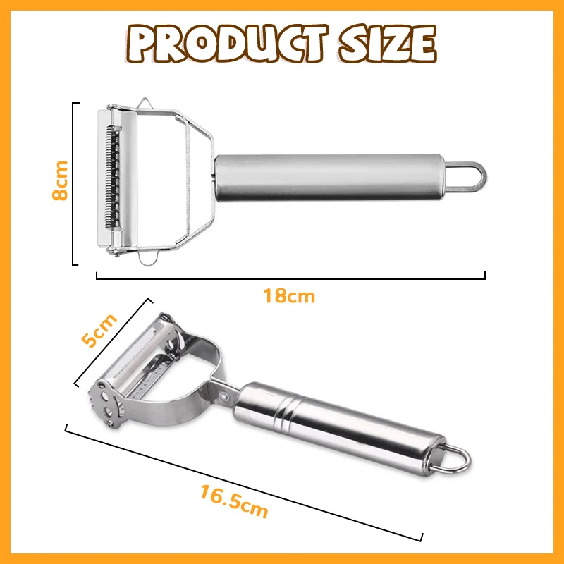 Új Rozsdamentes Acél multifunctional Nyírás Kés Zöldség Gyümölcs Burgonya Uborka peeler Maroktelefon Keresztjel konyhai kiegészítők Munkaeszköz