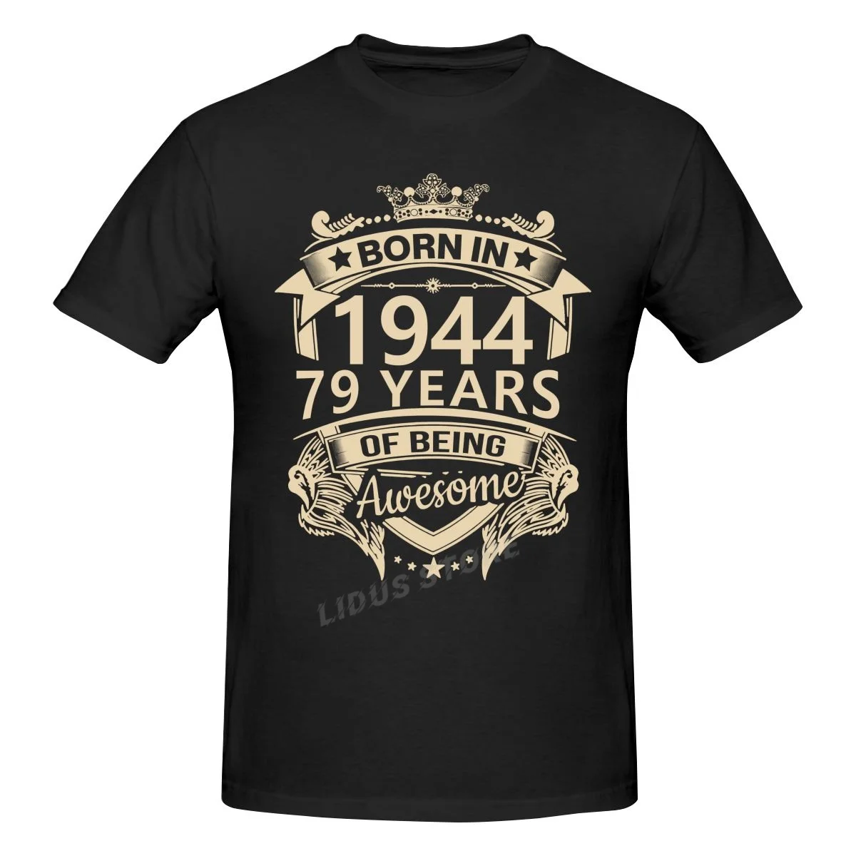 

Футболка с коротким рукавом, 1944 хлопок, 79 лет на день рождения