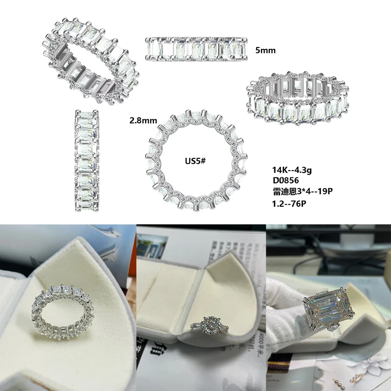 Jewelry IGI/GIA HPHT CVD Lab Diamond 10K/14K/18K Necklace Rings Earrings Moissanite Natrual Gem Stone