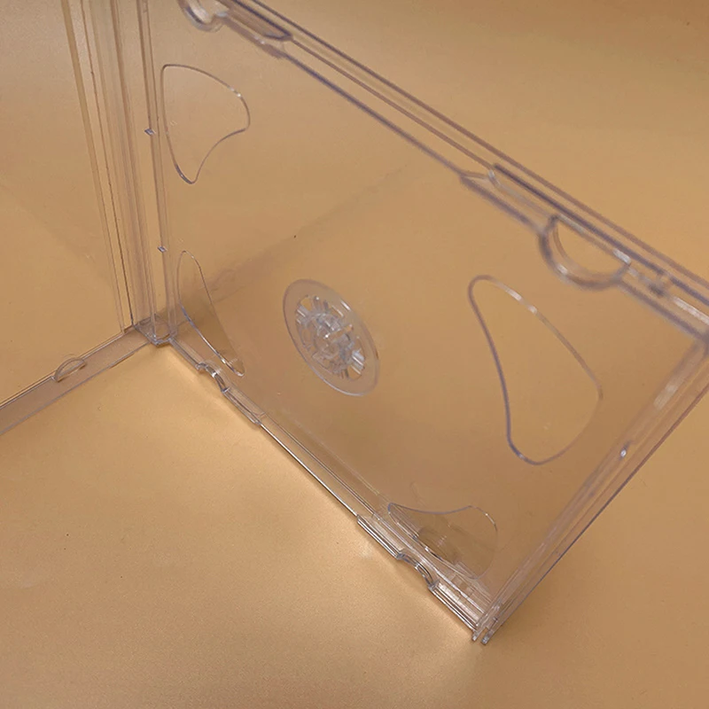 투명 하단 CD 박스 빈 CD 케이스, PP 플라스틱 밀키 투명 CD 케이스, 용량 2 디스크, 14.2cm x 12.4cm x 1.0cm, 1 개