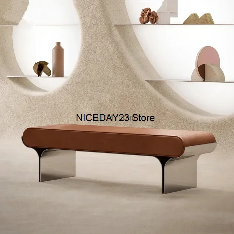 

Итальянская креативная фланелевая обувь, табурет, гардеробная, гостиная, роскошная современная кожаная обувь, отвалы, прихожая, скамейка, домашняя мебель