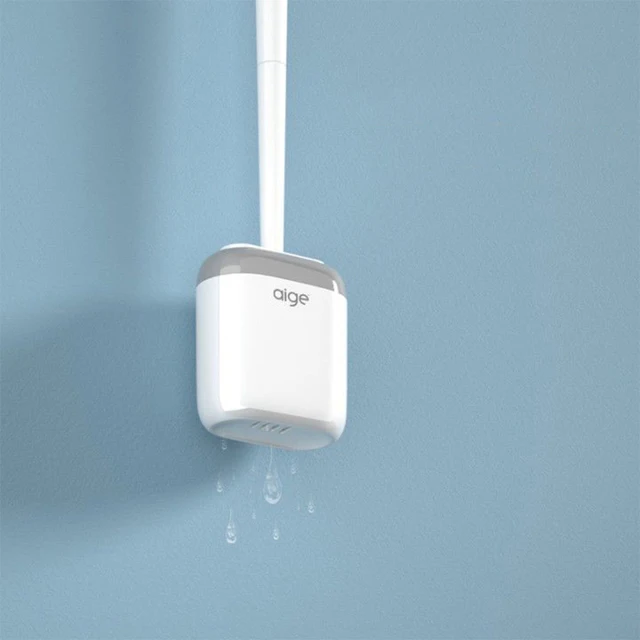 Tpr Silicoen Wc -Kefe Alapfal Függő Ürítő Tartó Rugalmas Sörték Kefe Otthoni Fürdőszoba Tisztító Szerszámok - Image 3