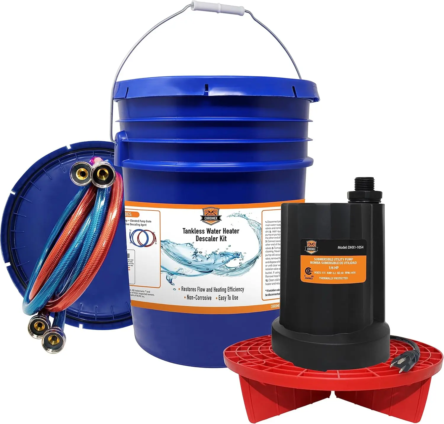 Tankless Heater Descaler Kit Just Add Vinegar or Your Own Descaler Works with Most All Tankless Water Heaters