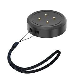 Universal Smart Watch Charging Dock with Lanyard Attachment (Black)