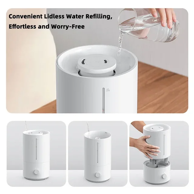 Xiaomi Mijia Humidifier 2 4L Large Capacity Water Tank Aromatherapy Function 300mL/h Humidification Smart Control Stylish Design 6