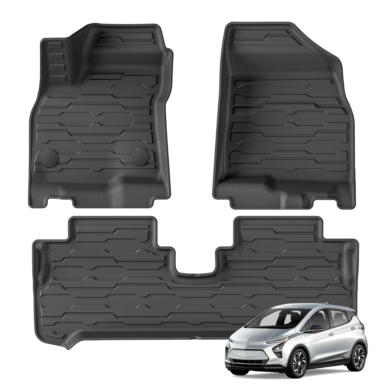 for Chevrolet Chevy Bolt EV 2022 2023 2024 Car Floor Mats Cargo Liner Trunk Pad TPE 3D Left Hand Drive 1