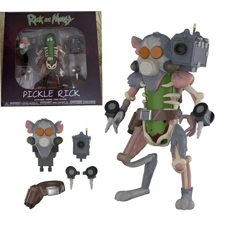 Funko Pop Movie Tv Pickle Rick Rick And Morty Vinyl Figure Decoration Giocattoli Staccabili Action Toy Figures Model Doll For Children