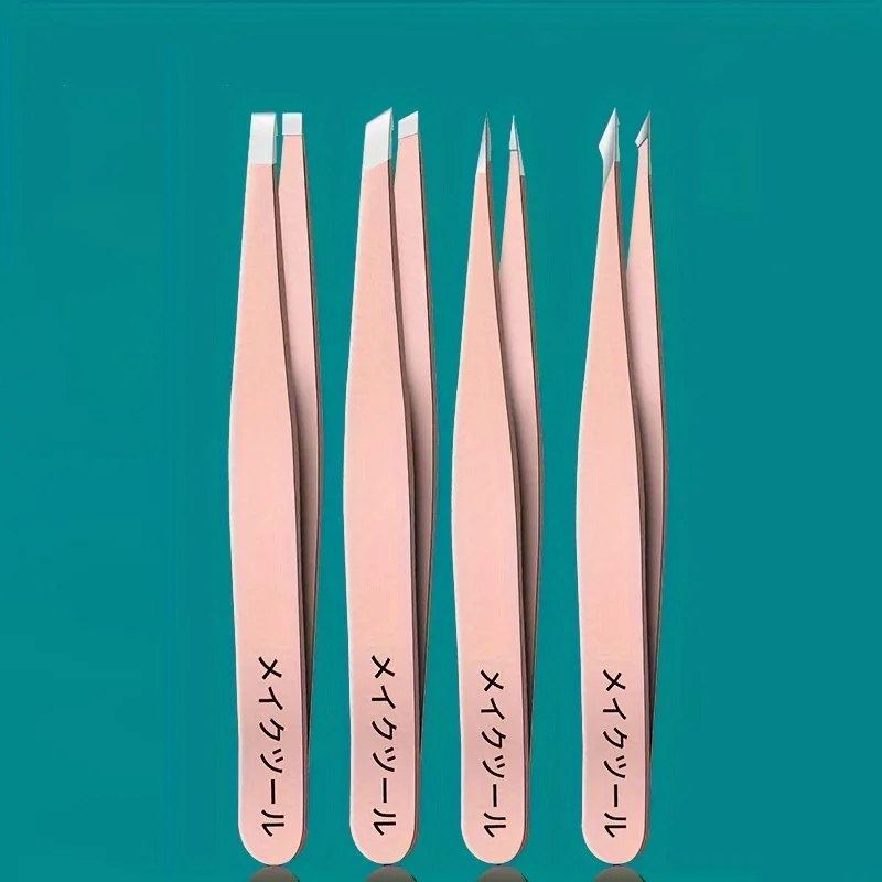 Stainless Steel Eyebrow Tweezers Hair Removal Tool for Eyebrow Easy Shaping Facial Hair Plucking and Eyelash Application