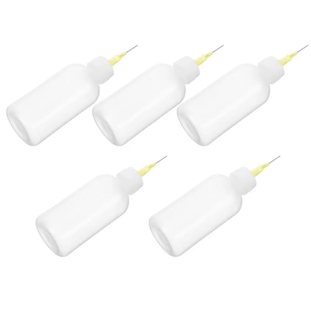 5pcs 50ml Pointed Bottle Liquid Squeeze Bottles Pottery Glaze Bottle Needle Tip Squeeze Bottles Ceramic Tool Glue for Mud syrup dispenser jam squeeze bottles condiment bottles pottery mud bottle