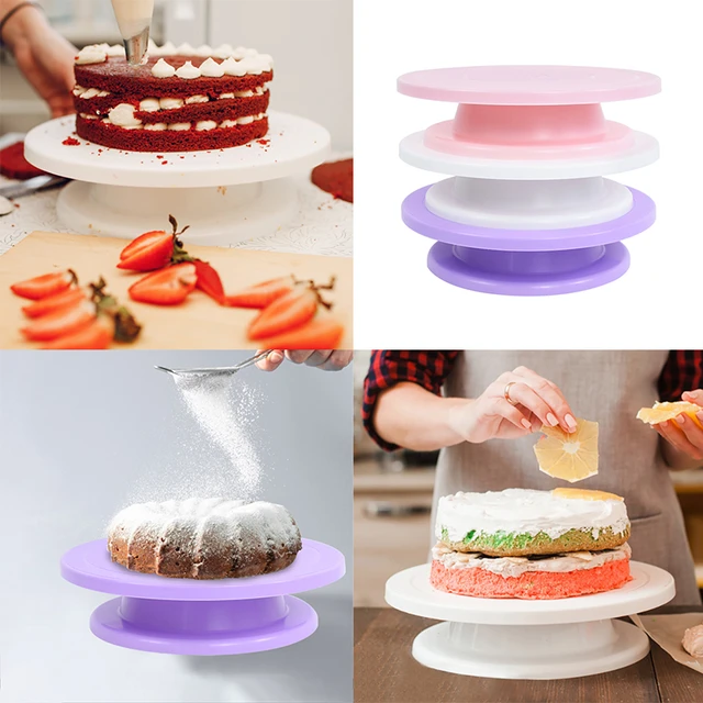 Cake Stand,urntable Rotating Cake Stand Decorating Kit,Cake Turntable  Swivel Plate Decoration Stand Platform Turntable - AliExpress