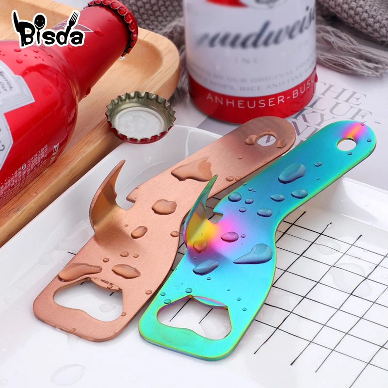 Beer Bottle Opener Stainless Steel Multi-function Kitchen Can Opener Soda Cap Wine Kitchen Accessories Restaurant Tools 1Pc