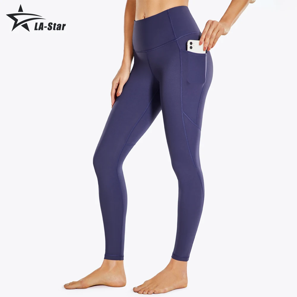 SportYogaLeggings25InchesHighWaistedAthleticYogaPantsElastic