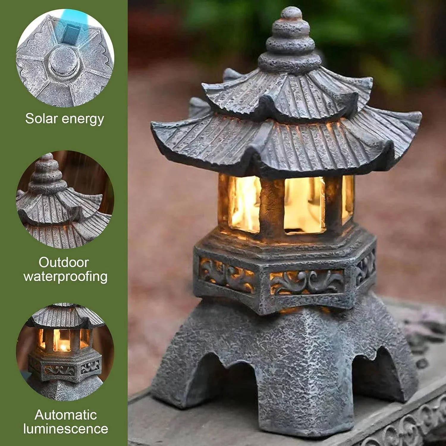 じ*様 Beltoon J.GARDEN J庭58 backlight バックラ Solar-Powered Japanese Garden Lights: Beautiful Outdoor Lighting