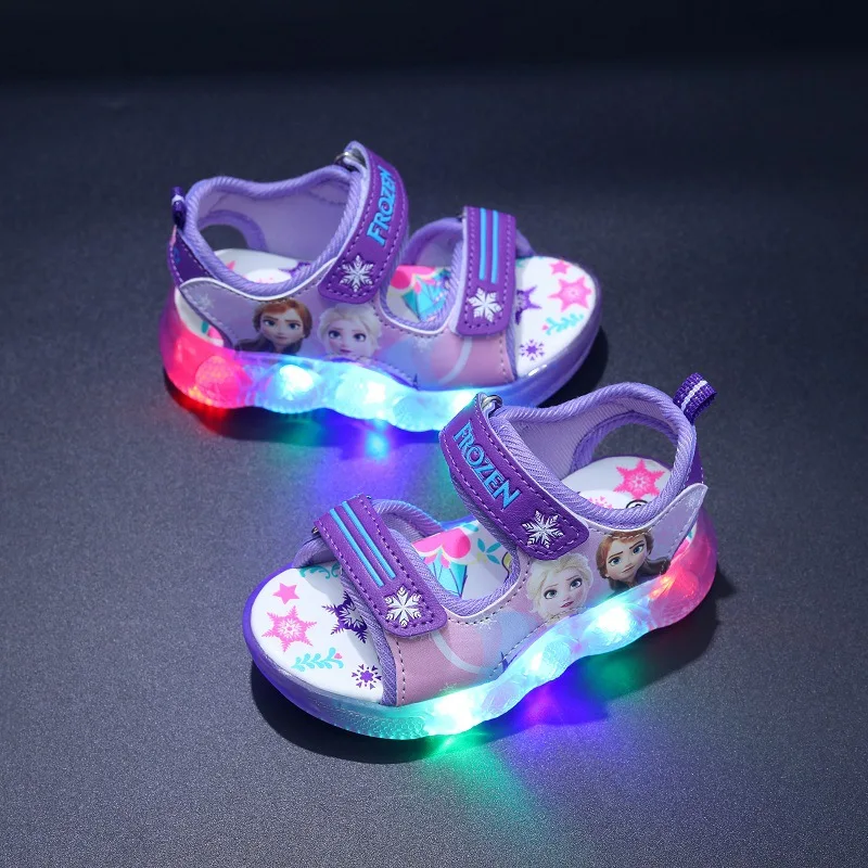 Disney Boys Girls Frozen Elsa Princess Led Light Up Luminous