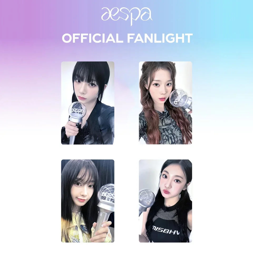 Aespa Lightstick 2.0 Fluorescent Stick Card Support Stick Card Liu