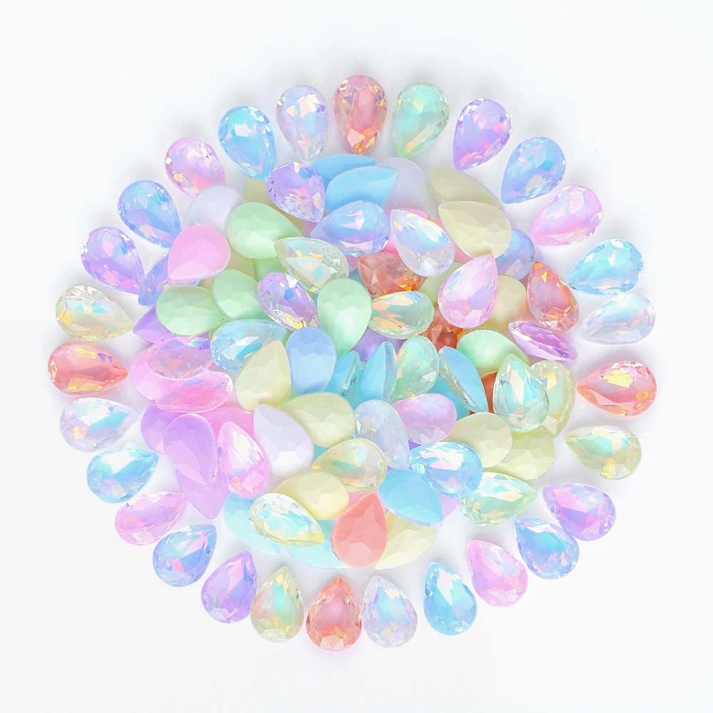 Sparkling Large Clear Iridescent AB Rainbow Crystal Rhinestone