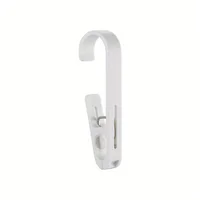 Large Laundry Hook,  Multipurpose Clothes Clip Hook, Plastic Strong Clothes Hanger, S-shape Hook For Clothing Drying Rack 2