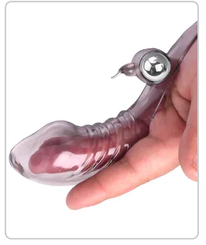 Triple Finger Vibrator Masturbation Clit GSpot Orgasm Massager Condom Stick Dildo Rabbit Vibrating Stick Sex Toys for Women 4