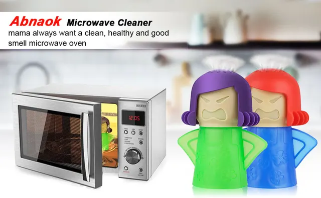 Abnaok Microwave Cleaner, Angry Mama Microwave Cleaner Microwave Oven Steam  Cleaner Easily Clean in Minutes Cleans Add Vinegar and Water for Home or