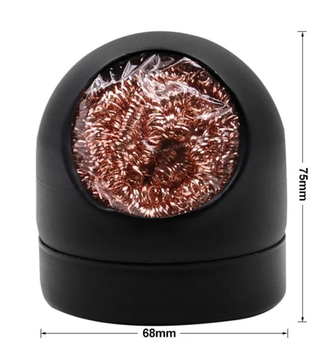 Metal Wire With Stand Set Welding Desoldering Soldering Solder Iron Tip Dross Cleaner Cleaning Steel Ball Mesh Filter Tin Remove soldering iron tip cleaner