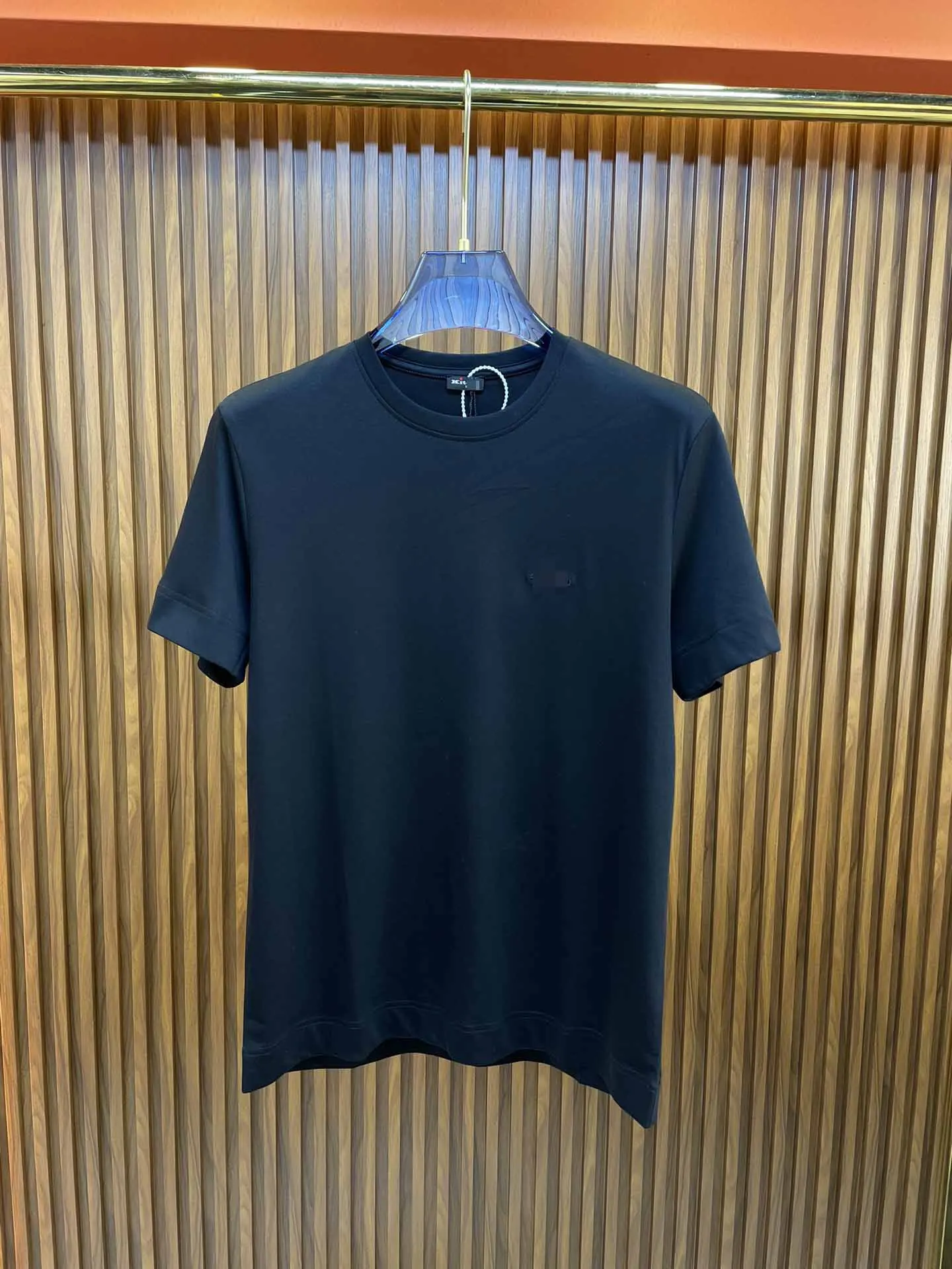 

2024 SIJITONGDAShirt Silk Men 2024 Summer New Short Sleeve Breathable Thin Embroidery Quality Big Size m-4XL