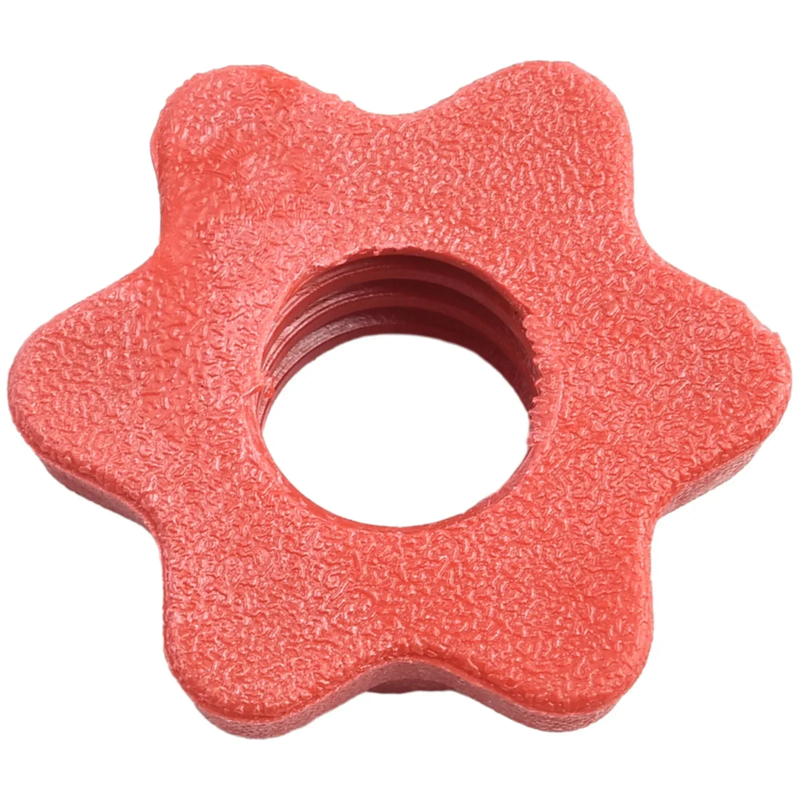 25mm(1") Dumbbell Nut 4pc Bar Spinlock Weight Barbell Check Clips Dumbbell Lock Nut Plastic Red Spin