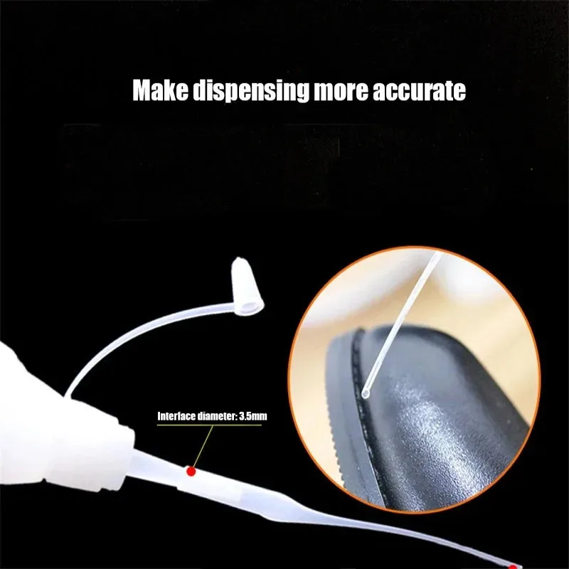 50-250Pcs Plastic Glue Bottom Tips disposable Micro Tips Dropping Tube Nozzle for Rubber Hose Glue Extender Precision Applicator