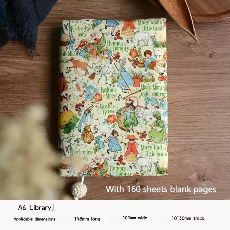 A5/A6 Peri Masalı Defter Kapağı Yeni Sevimli Bez El Kitapları Kitaplıklar Kawaii Kızların Günlüğü Kitap Elbise El Kitapları Doğum Günü Hediyeleri