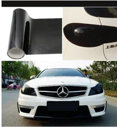 Color - Changing Smoke Matte Protective Film for Car Headlights and Taillights (Deep black)