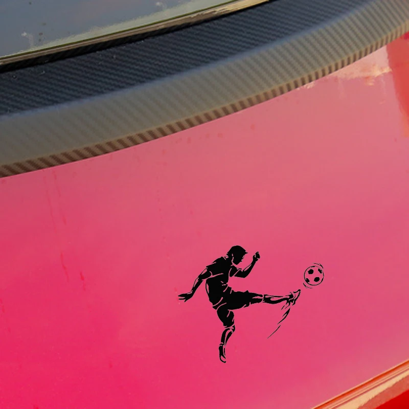 Pegatinas de coche personalizadas de moda, patrón deportivo de fútbol,  pegatinas de decoración de coche adecuadas para varios modelos, 13cm * 10cm  - AliExpress