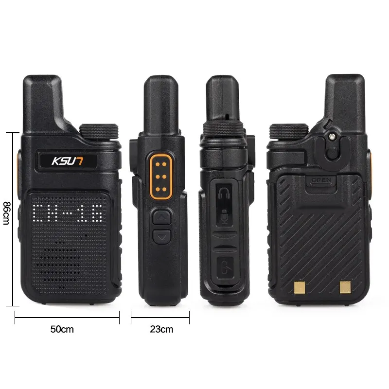 Kset pmr446トランシーバー2個ミニサイズ携帯携帯型無線無線無線