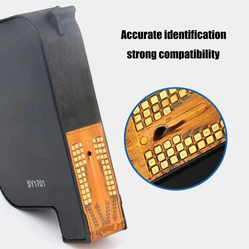 BT2580P Black Inkjet Cartridge Replacement for Date, Barcode, Batch Number Printing on Various Surfaces Compatible Q1JF