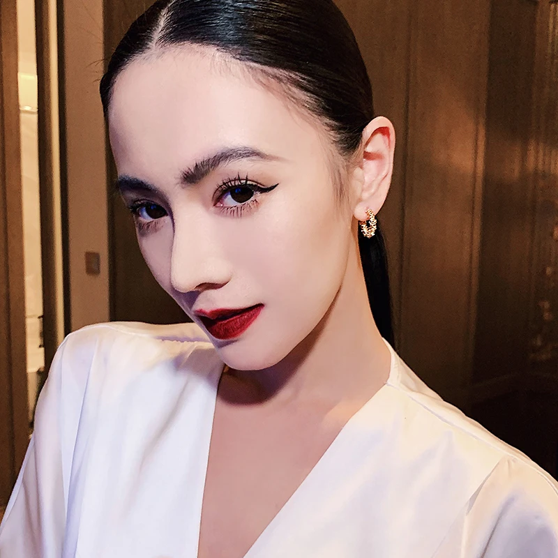 European and American Retro Metal C-shaped Semicircular Earrings For Womans 2025 New Fashion Jewelry Party Luxury Accessories geometric earrings