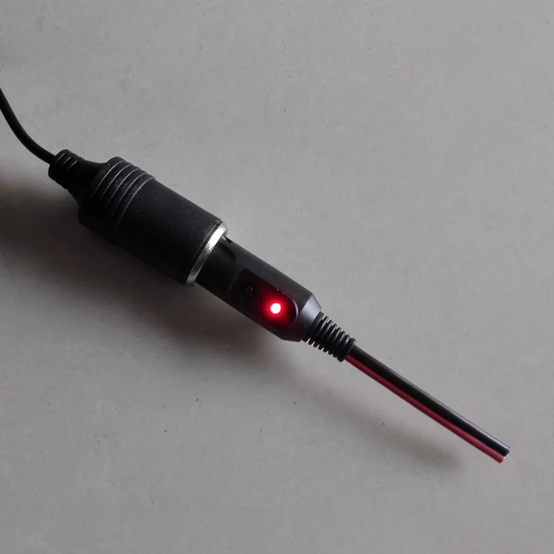 Cigarette Lighter Socket 1PC Copper Wire High-power 16AGW 12V 24V Auto 20A Male Car LED Socket Plug Connector Adapter
