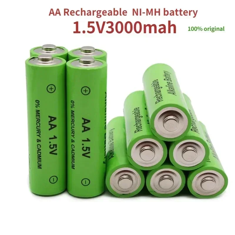 1-60pcs NEW AA Battery 3000 MAh  Battery NI-MH 1.5 V AA   Alkaline Battery for Clocks, Mice, Computers, Toys Etc. 2