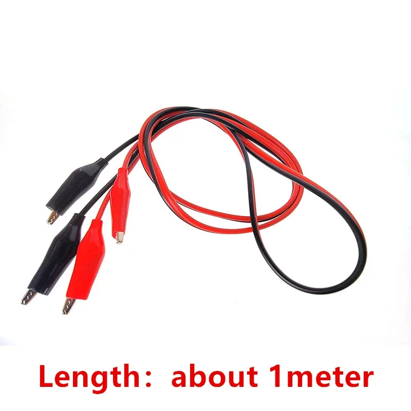 Alligator Cilp To Alligator Cilp Test Cable Lead Jumper Wire Crocodile Clip DIY Power Supply Double Headed Crocodile Clip Thread