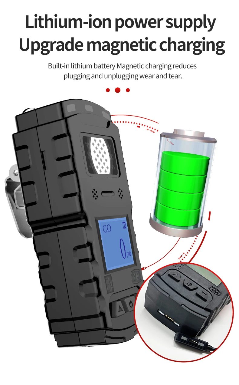 Arikesi ATEX CO Portable Digital Diffusion carbon monoxide detector Combustible Gas Analyzer for Mining Use anti-explosive