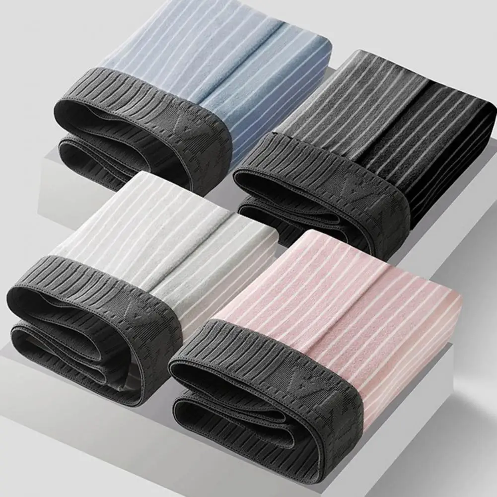 

U Convex Underpants Men's Mid-rise Striped Print Underwear with Elastic Waistband U Convex Design Comfortable Male for Everyday