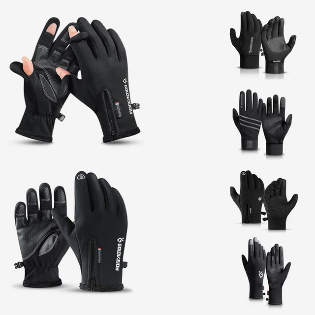 6 Styles Winter Fishing Gloves Waterproof Windproof 2 Finger Flip Men Women  Gloves Velvet Warm Protection Fish Angling Gloves - AliExpress