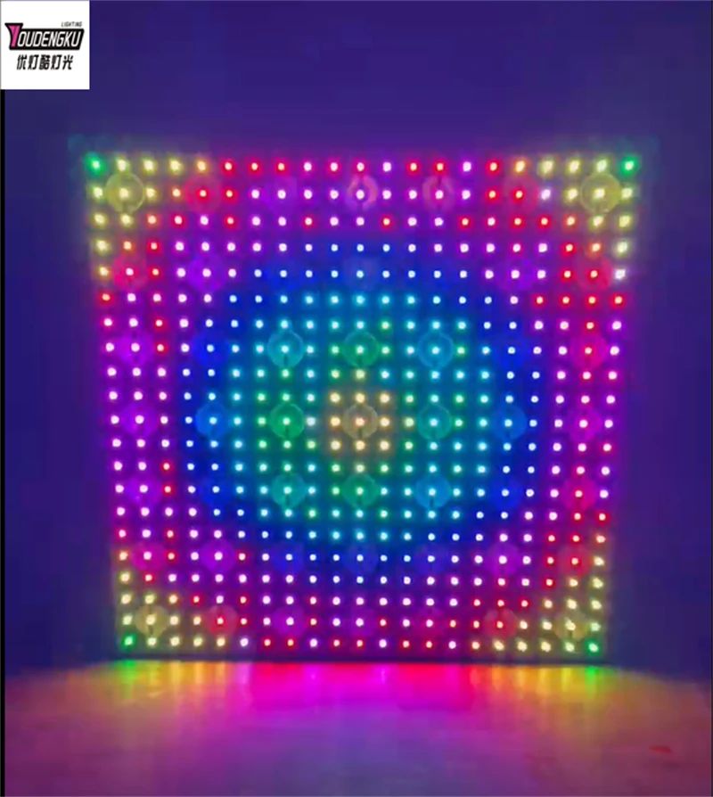 6 pieces 7x7 Pixel RGBW DMX LED Matrix Panel Light