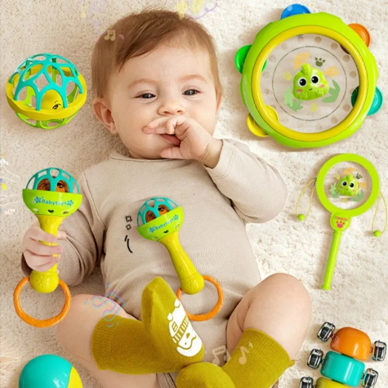 Baby Rattles 0 12 Months Ringing Toy, Available in Multiple Colors, Bright and Eye-catching, Loved By Babies, Christmas Gift - 2