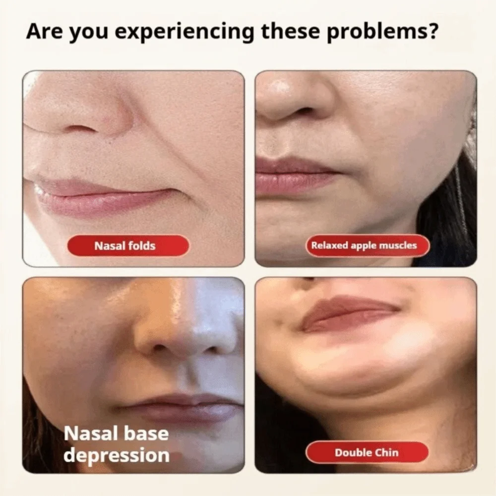 Brass Facial Massage Roller 20-Bead Sandalwood Facial Fascia Lifting Tool Forehead Massager