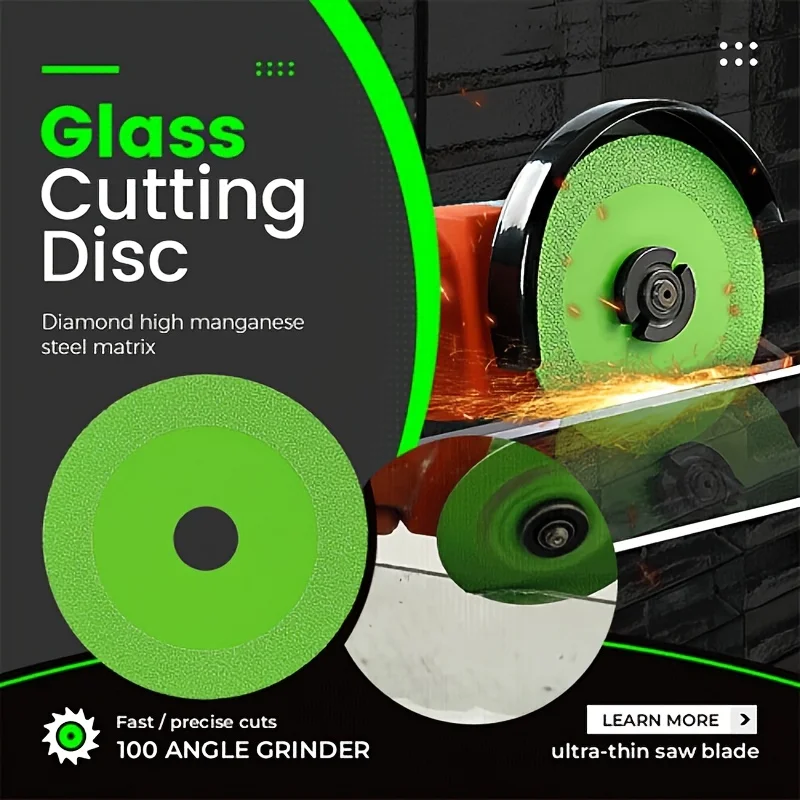 Cutting Discs 100mm Glass Cutting Disc Diamond Marble Saw Blade Ceramic Tile Jade Special Polishing Cutting Blade Sharp Brazing Grinding Disc