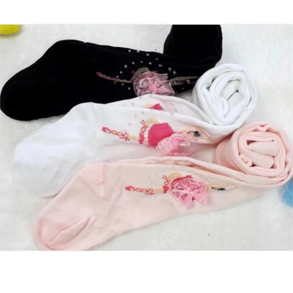 new girls stockings pantyhose ballet tight kids girls tights cute dance lace girl velvet magic 3-10 years dancing tights