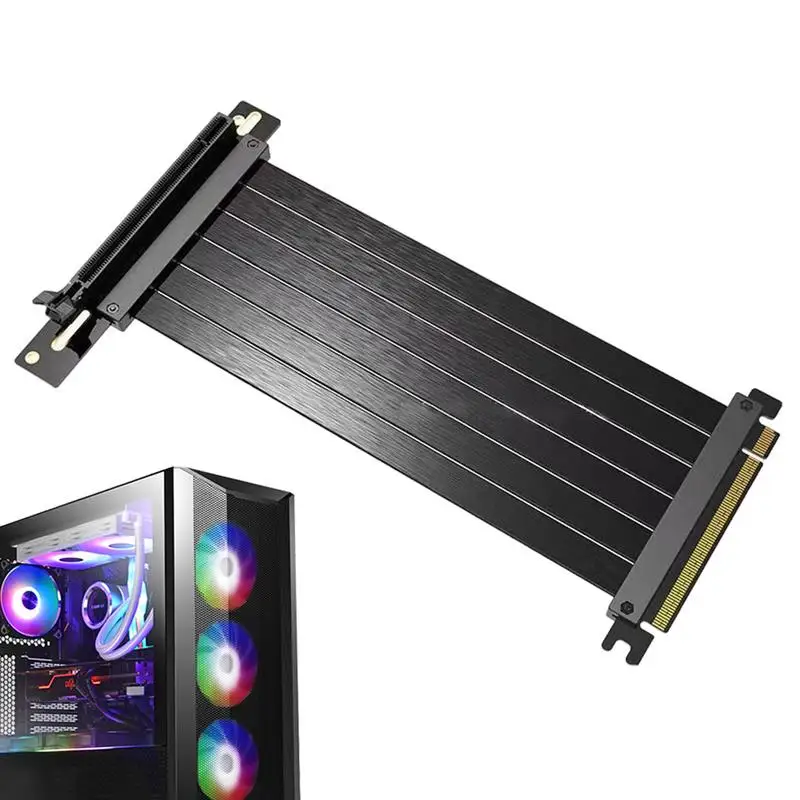

Удлинительный кабель PCIE, гибкий удлинитель для графического процессора, Высокоскоростной Переходник для графического процессора, удлинитель для графической карты под прямым углом для электрических устройств
