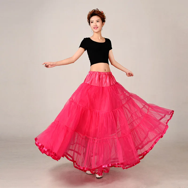 DongCMY Bridal One Meter Long  Women\'s Petticoat Big Wing Multicolored Wedding Dance Tull Tutu Skirt Underskirt