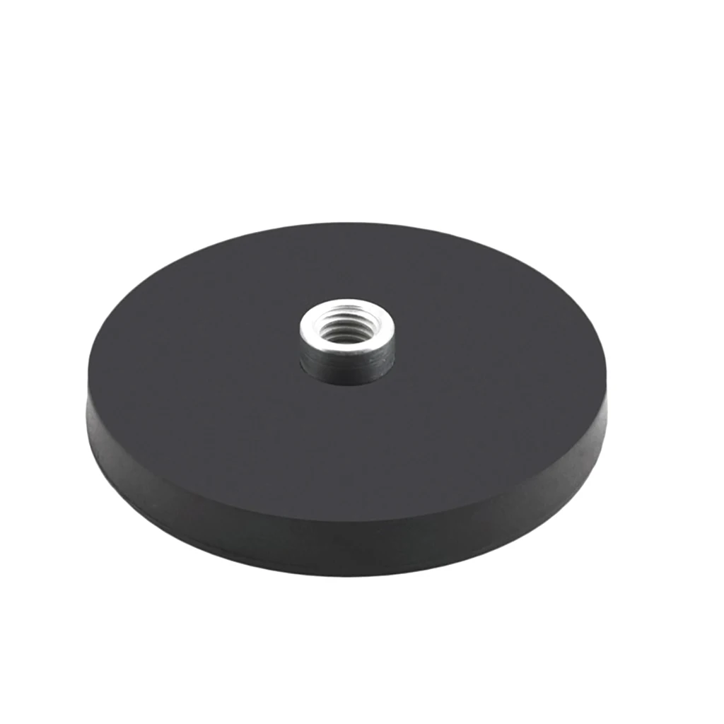 Description Picture 3 of item1/4 M4 M5 M6 Screw Strong Magnetic Magnet Mount Rubber Coated Base for Gopro 12 11 Car Roof Light Stand Phone Holder Bracket